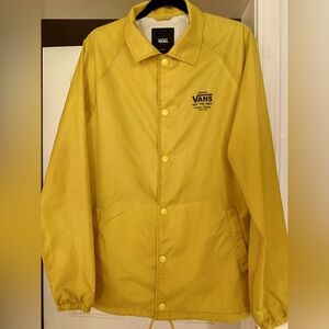 Yellow Vans Jacket Size L Men’s NWOT